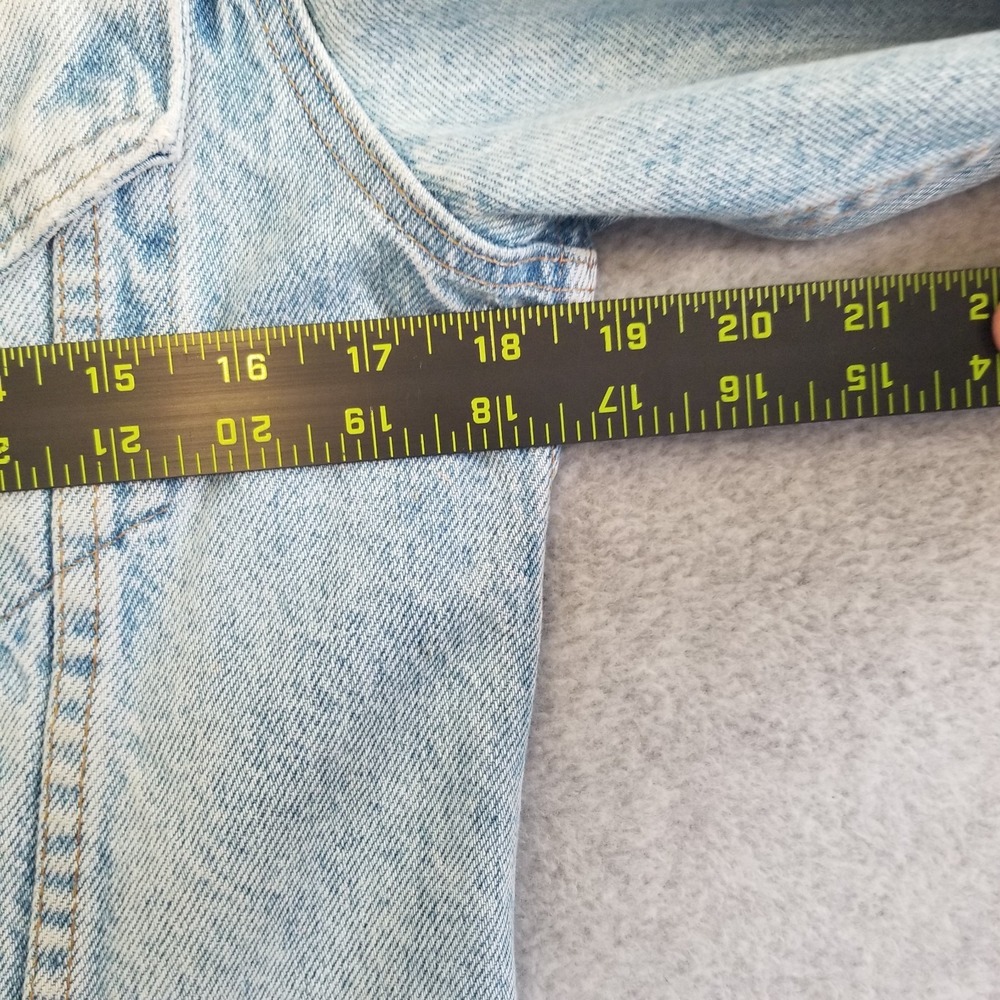 Vintage Levis Jacket Mens 36 Blue Trucker Type 3 Distressed Light Wash 70s - Picture 7 of 14